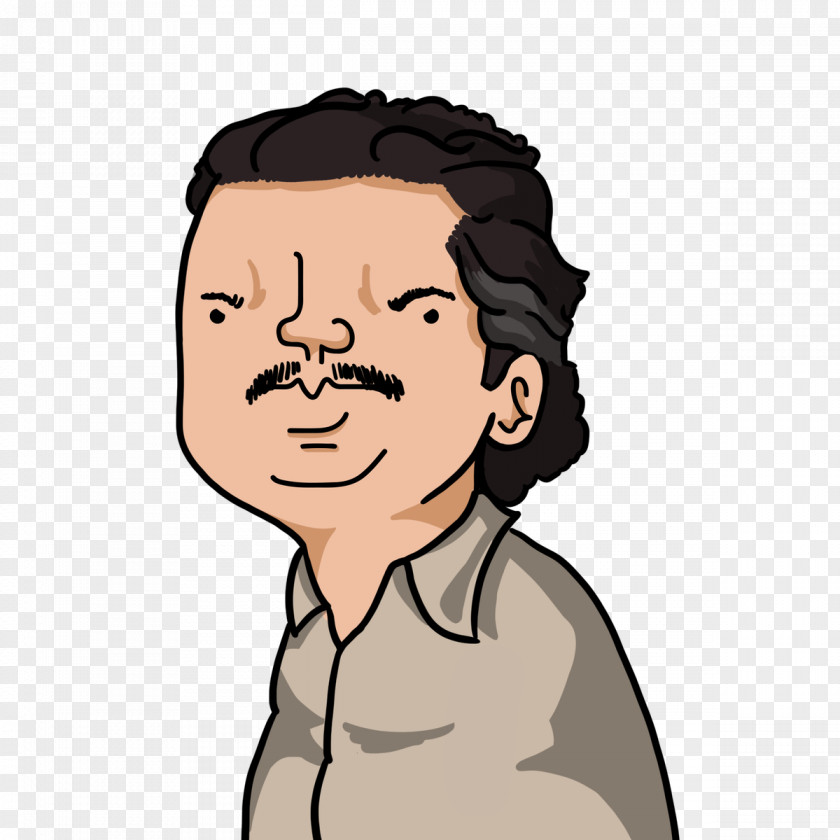 Escobar Facial Hair Face Expression Cheek Drawing PNG
