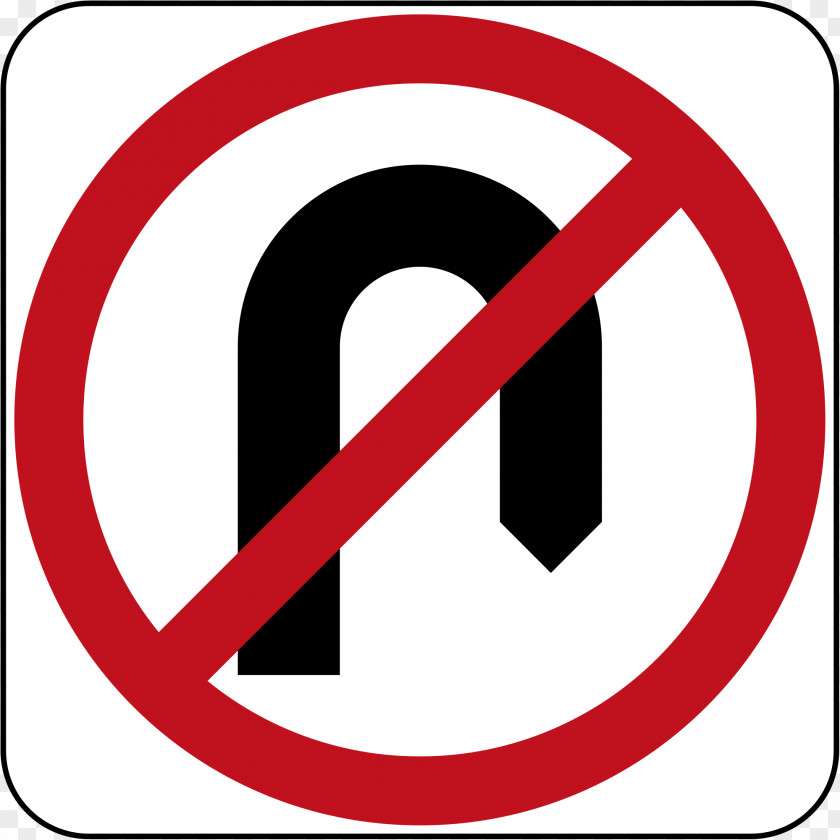 Road Sign U-turn Traffic Driving Regulatory PNG