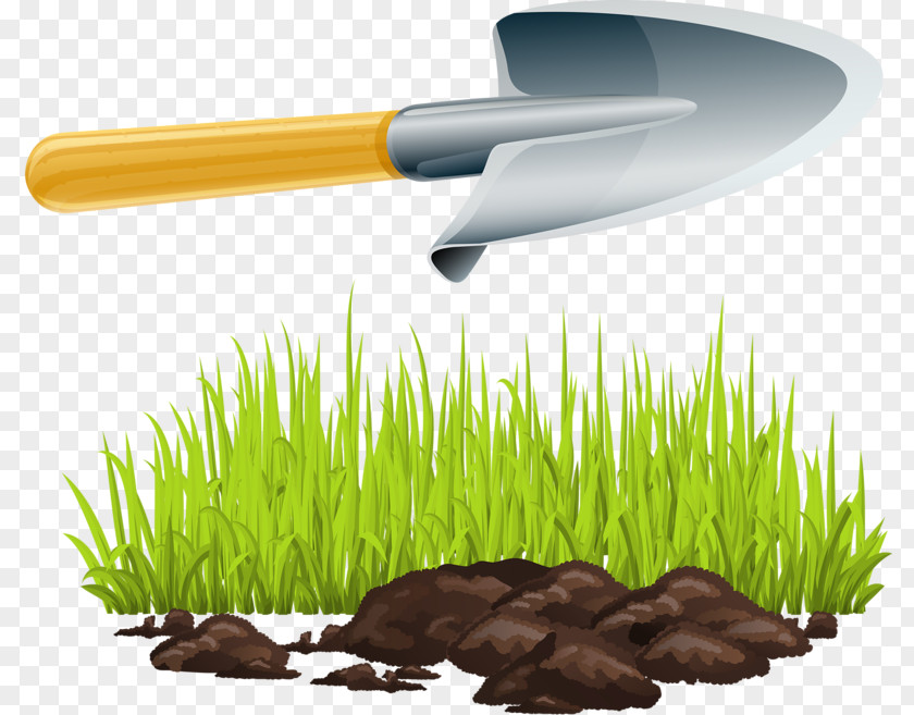 Shovel Grass Backhoe Clip Art PNG
