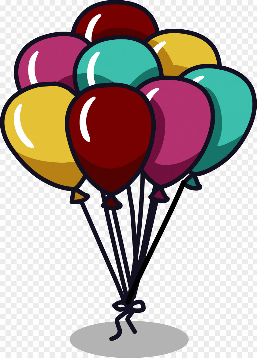 Balloon Clipart Color Balloons Birthday Image Club Penguin Clip Art PNG
