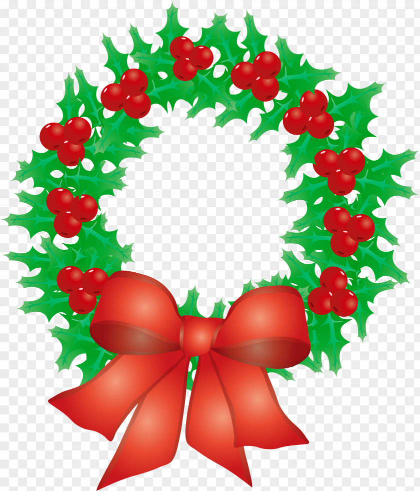 Christmas Wreath Picture Material Green Clip Art PNG