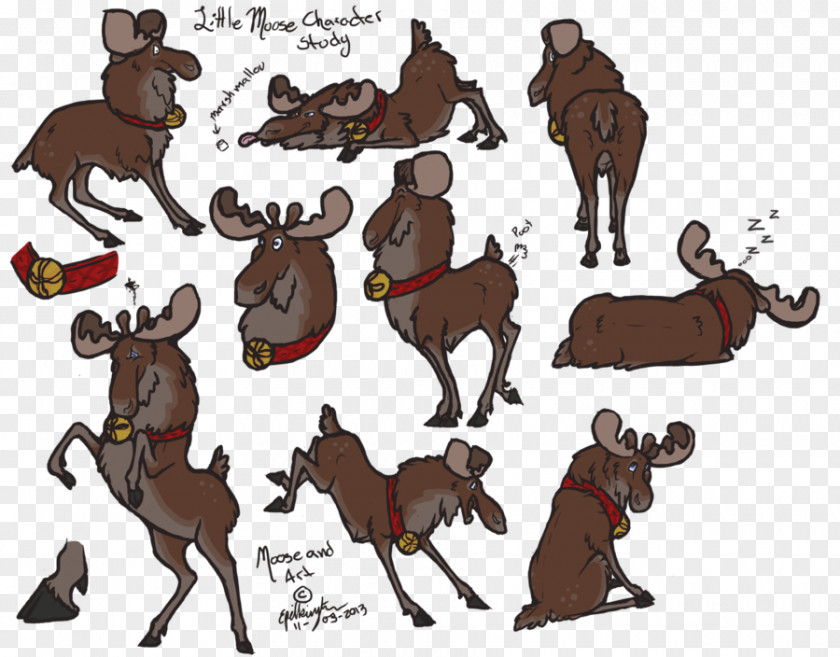 Deer Moose Mule Mustang Drawing PNG