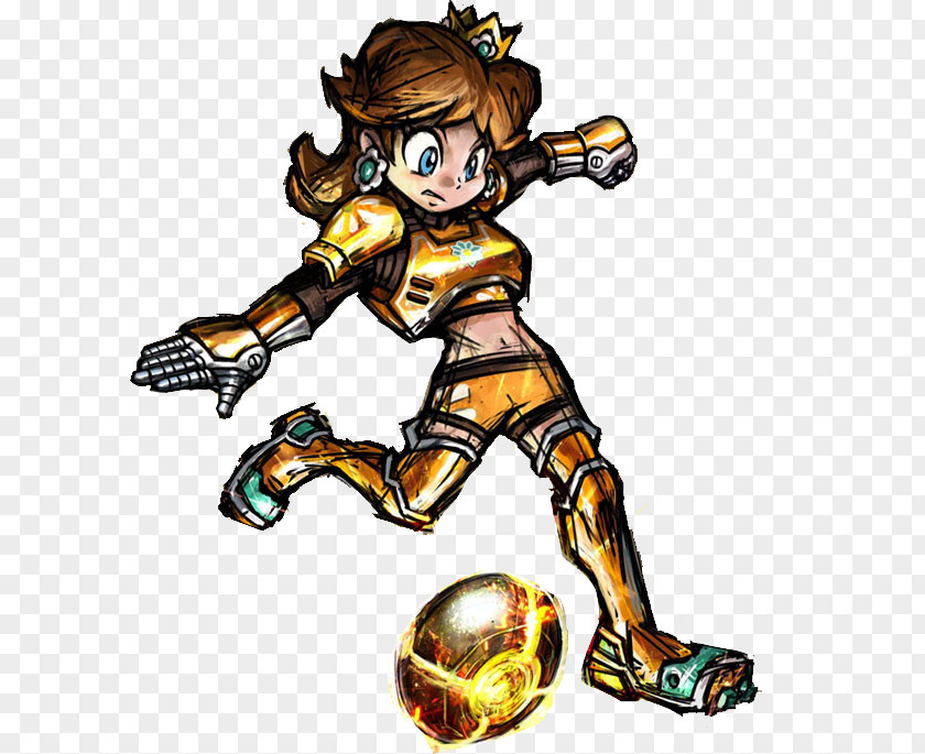 Mario Strikers Charged Super Princess Daisy Peach PNG