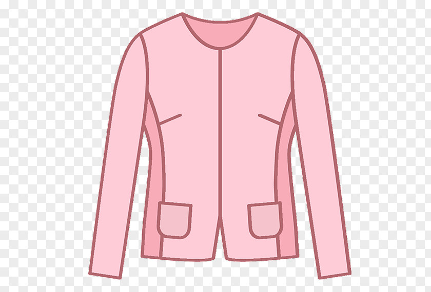 Chanel Jacket Shoulder Outerwear Sleeve Pink M PNG