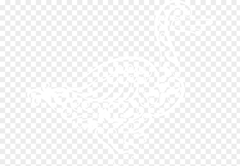 Duck Stamp Paper-cut White Black Pattern PNG