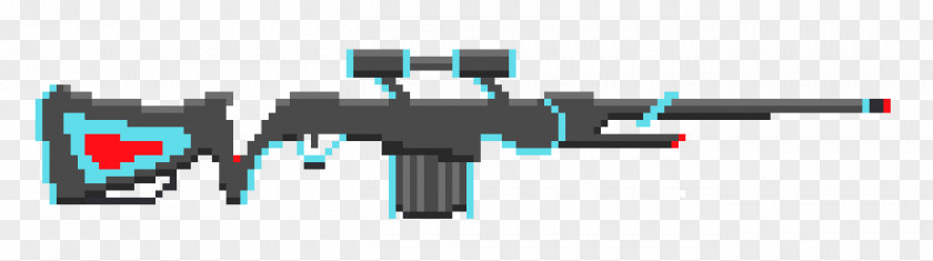 Machine Gun Firearm Pixel Art PNG