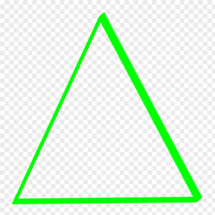 Triangle Ruler Green Font PNG
