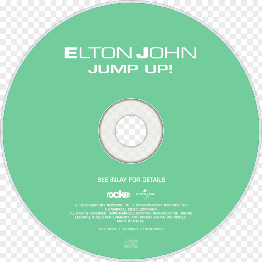 Elton John Praise To The Beat Maker Advertising Compact Disc PNG