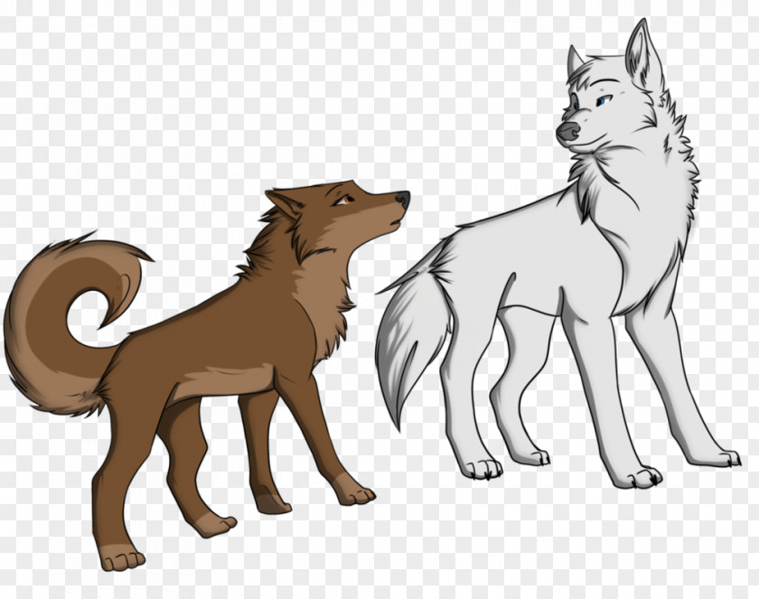 Male Female Shadow Siberian Husky Puppy Arctic Wolf Drawing Line Art PNG