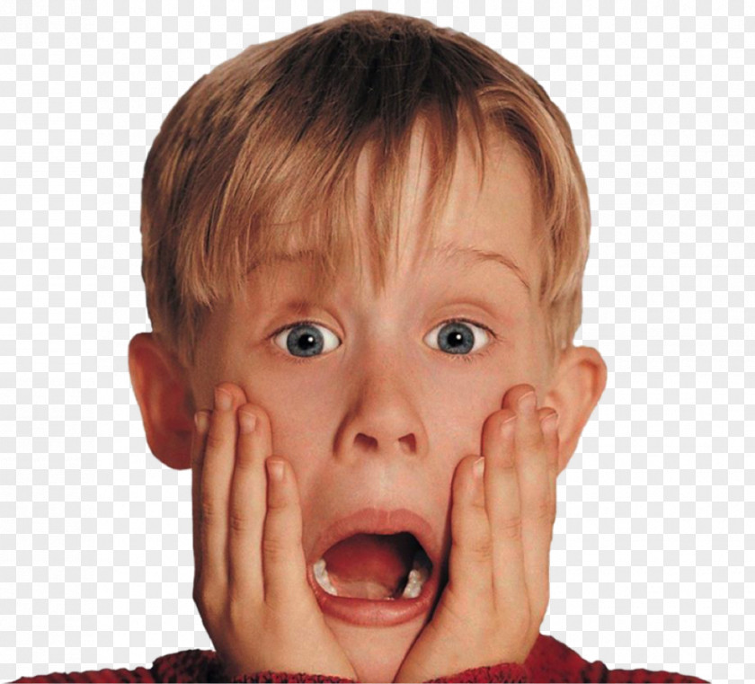 SUrprised Woman Home Alone Macaulay Culkin Kevin McCallister Clip Art Image PNG