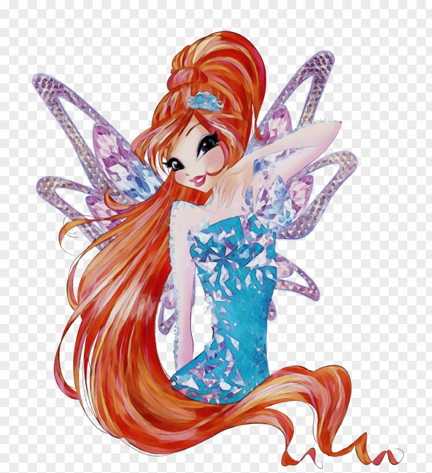 Wing Costume Design Watercolor Bloom PNG