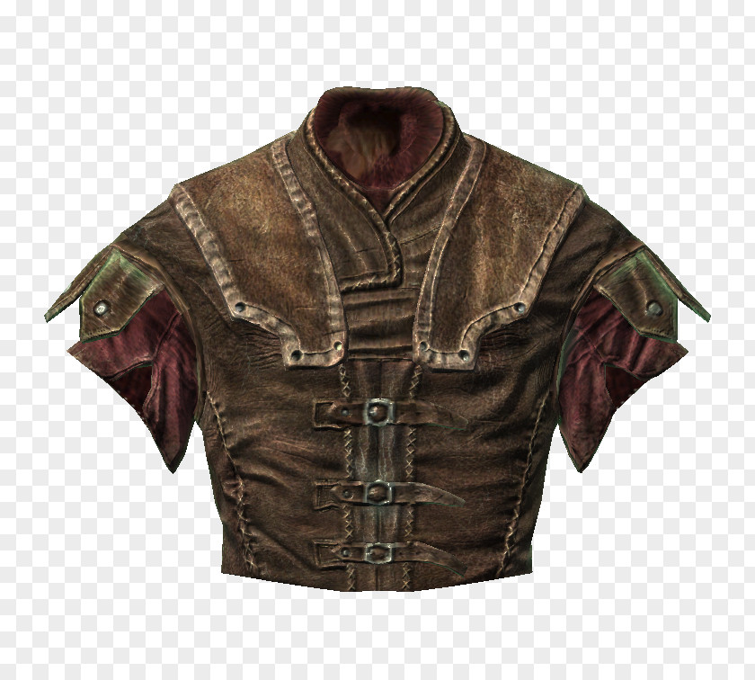 Armour Leather Jacket The Elder Scrolls V: Skyrim – Dragonborn Oblivion Boiled PNG