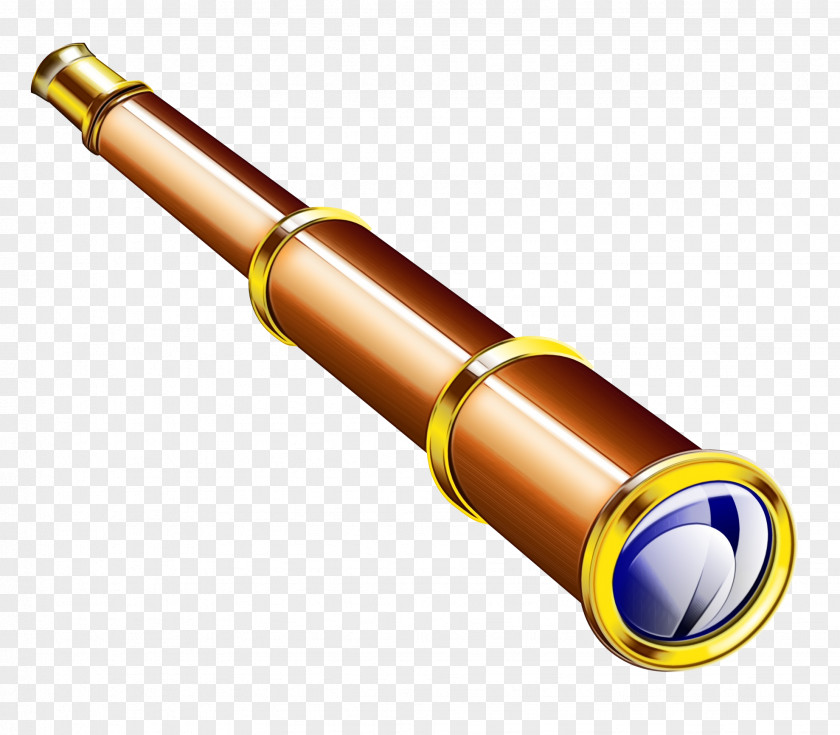 Brass Copper Optical Instrument Monocular Telescope Metal PNG