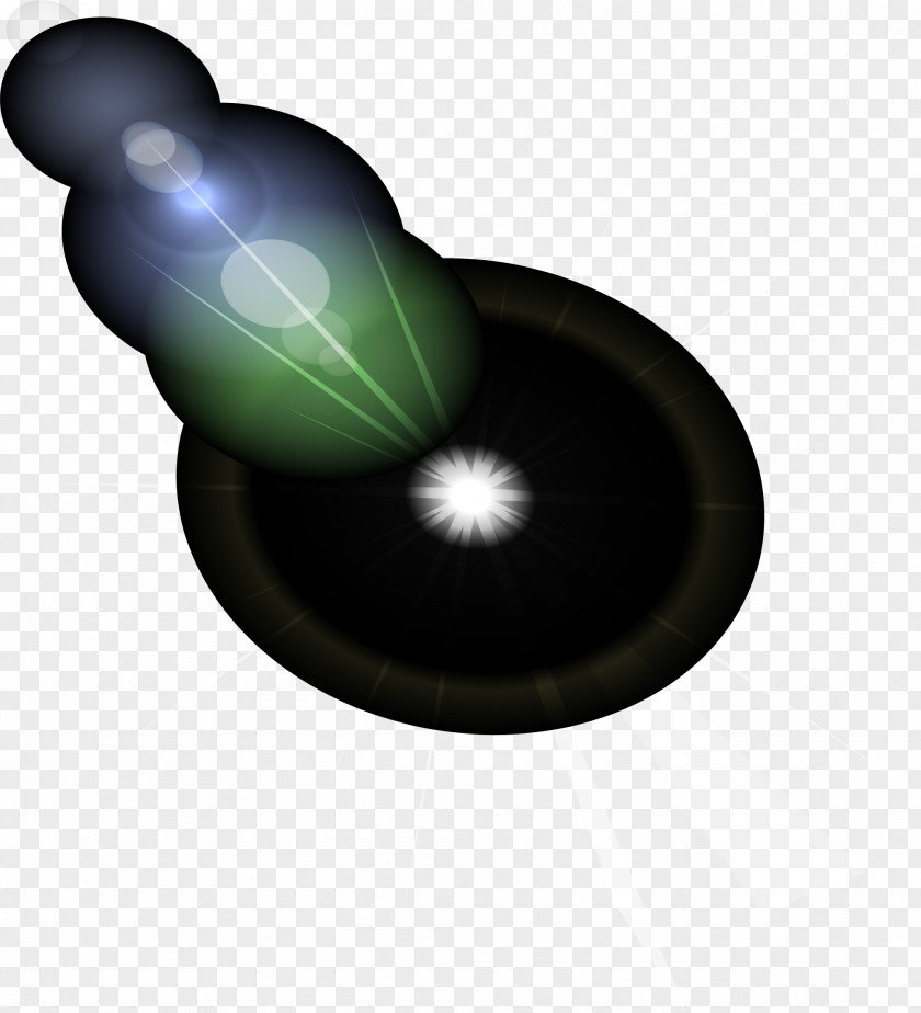 Hand Painted Black Circle Halo Light PNG