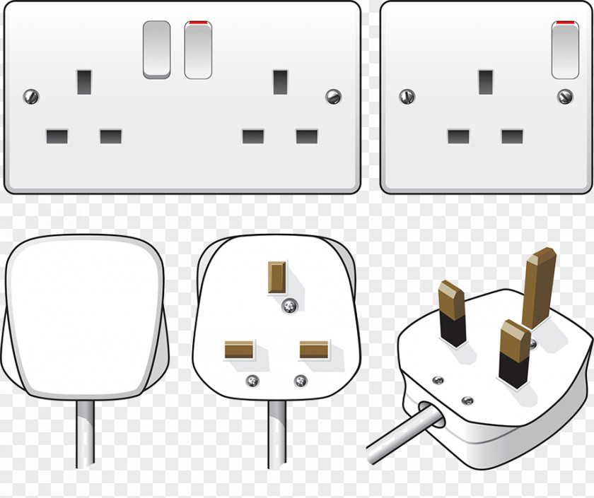 Home Power Outlet Switch AC Plugs And Sockets Electrical Wiring Cord Network Socket Electricity PNG