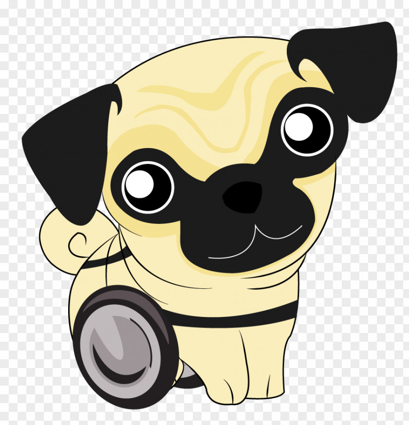 Puppy Pug Dog Breed Clip Art Graphic Design PNG