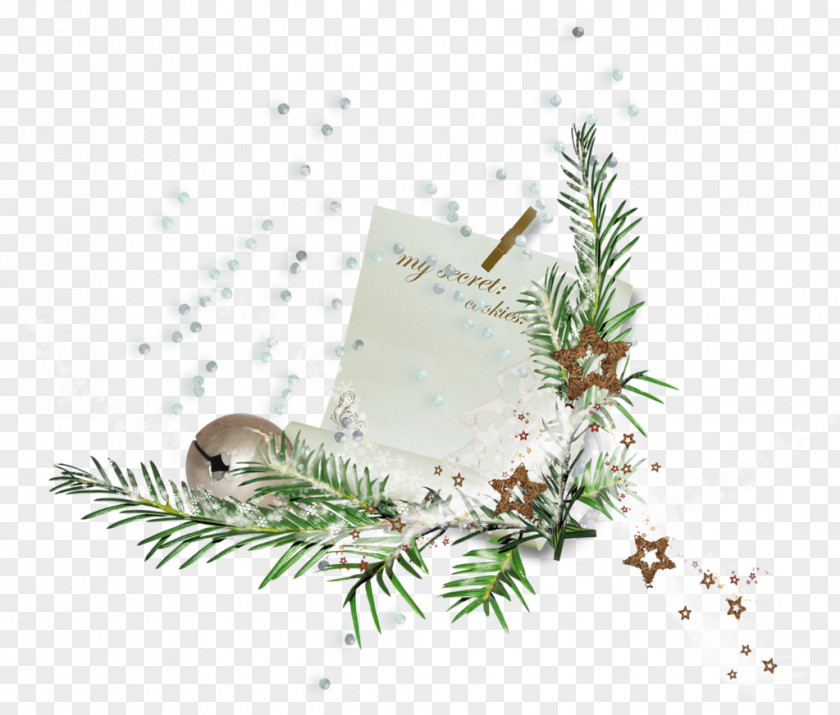 Snow Branches Christmas Ornament Day PNG