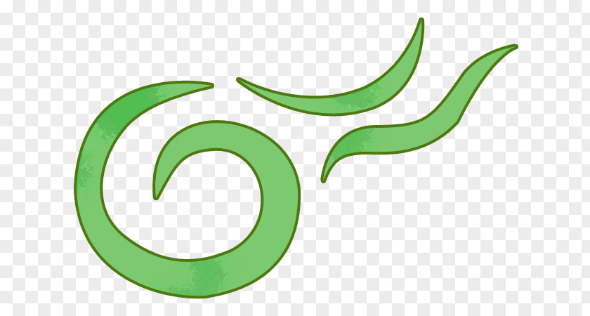 Wind Pattern Leaf Green Line Logo Clip Art PNG