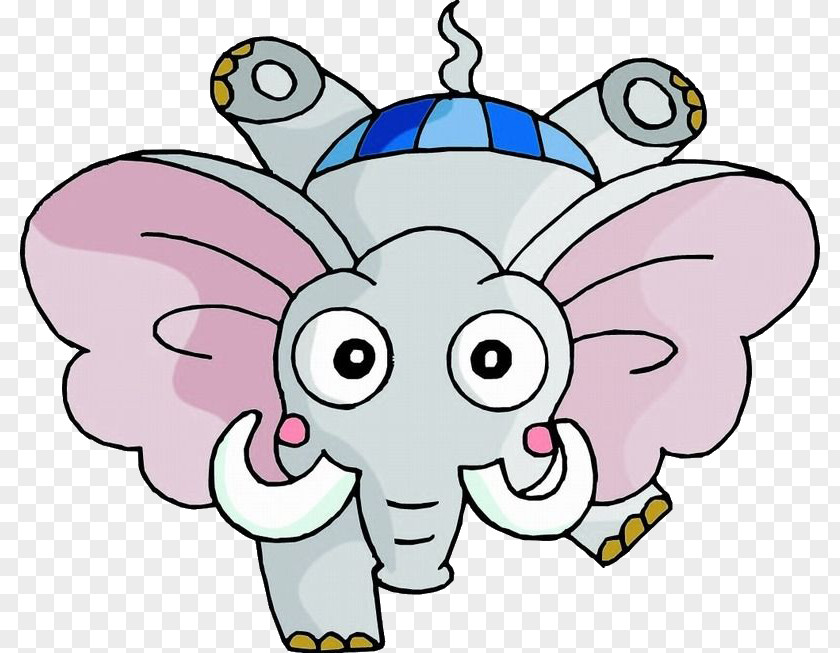 Inverted Elephant Cartoon Poster PNG