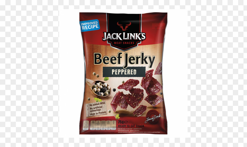 Jerky Jack Link's Beef Dried Meat Snack Teriyaki PNG