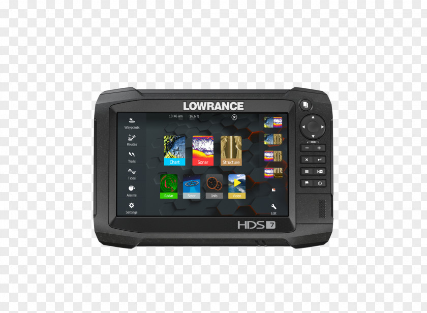 Lowrance Electronics Fish Finders Display Device Touchscreen Chirp PNG