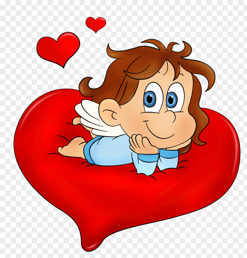 Valentine Cute Angel PNG Clipart Picture Valentine's Day Heart Clip Art PNG