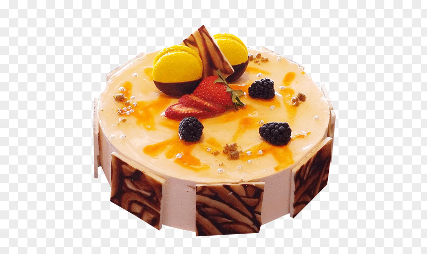 Guava Mousse Bavarian Cream Fruitcake Torte PNG