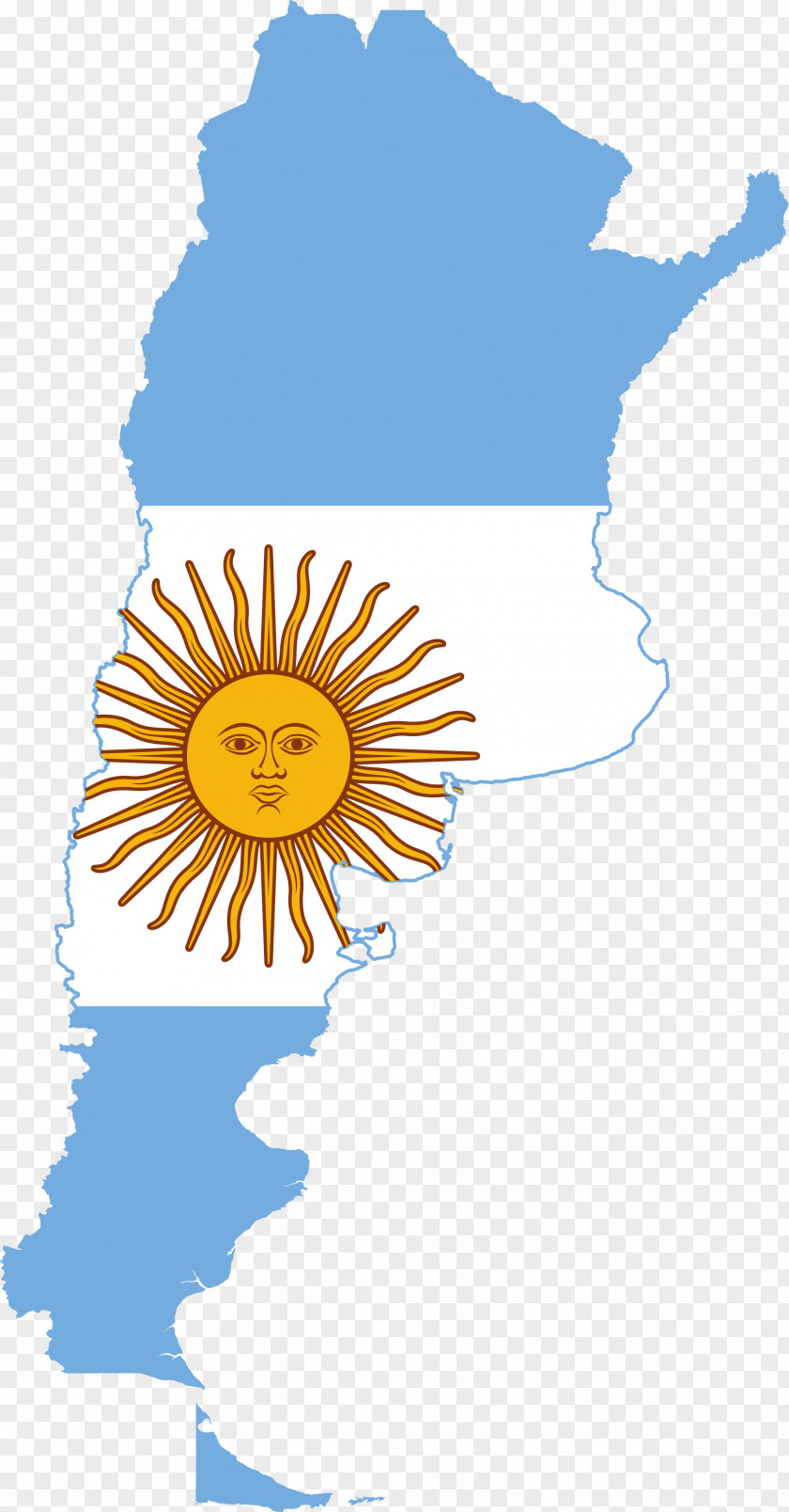 Map Flag Of Argentina Clip Art PNG