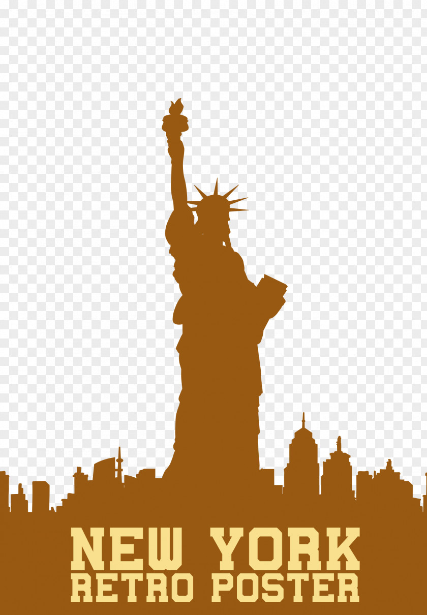 Statue Of Liberty Painting Skyline PNG