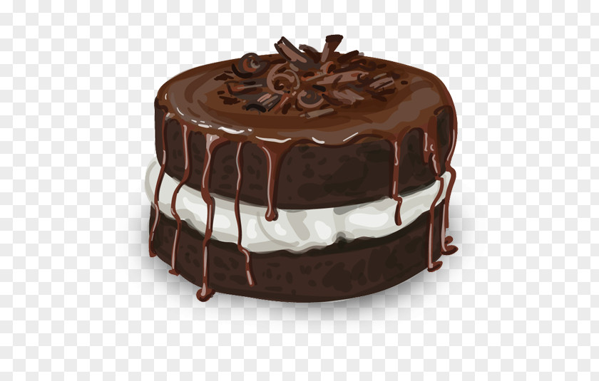 Chocolate Cake Truffle Brownie Birthday Layer PNG