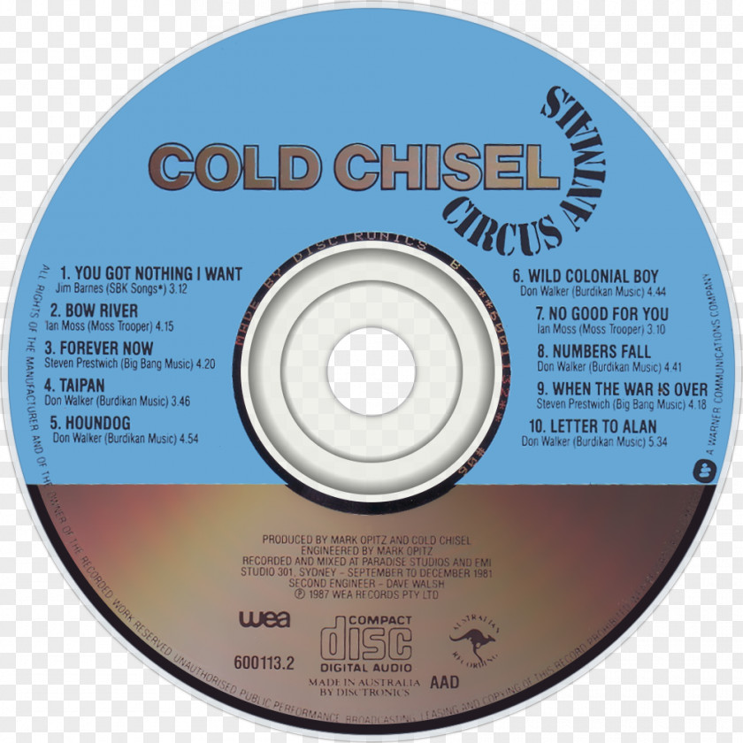 Compact Disc Circus Animals Cold Chisel Music Bow River PNG disc River, animals clipart PNG
