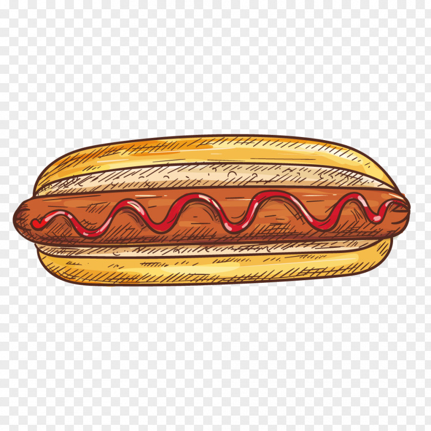 Delicious Hot Dog Buns Fast Food Hamburger French Fries PNG