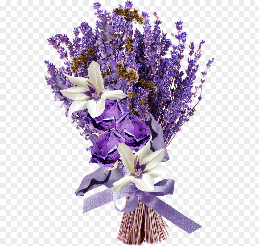 Lavender Oil English Flower Bouquet PNG