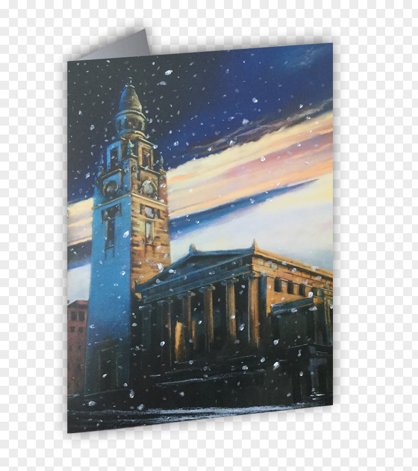 Card Collection Glasgow Christmas Day Modern Art Painting PNG