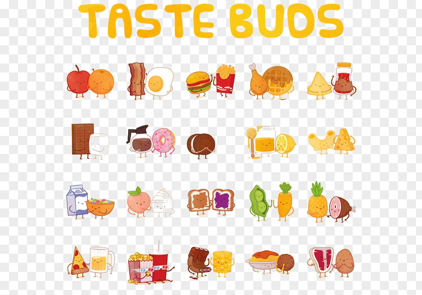 Cartoon Breakfast Ingredients Coffee And Doughnuts Spaghetti With Meatballs Bacon Food PNG