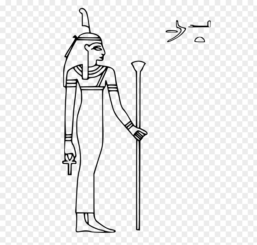 Goddess Vector Ancient Egyptian Deities Isis Mythology Maat PNG