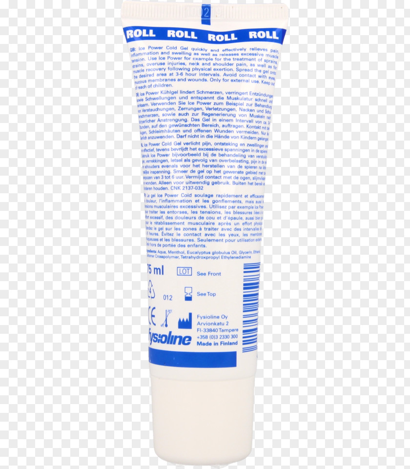 Cold Ice Cream Sunscreen Product PNG