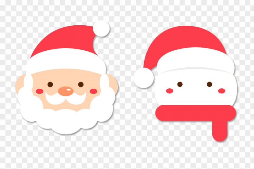 Cute Santa Claus Snowman Christmas PNG