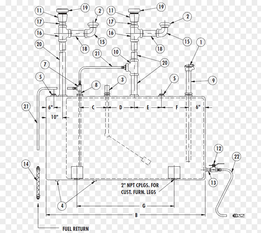 Fire Pump Storage Tank Diesel Fuel Piping And Instrumentation Diagram PNG