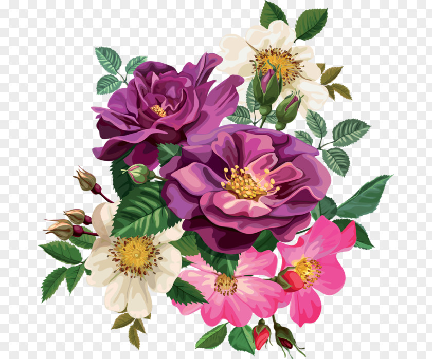 Flower Bouquet Floral Design Rainbow Rose Image PNG
