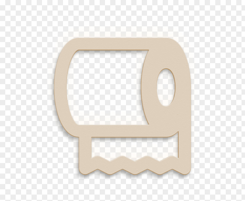 Beige Rectangle Halloween Icon Paper Toilet PNG
