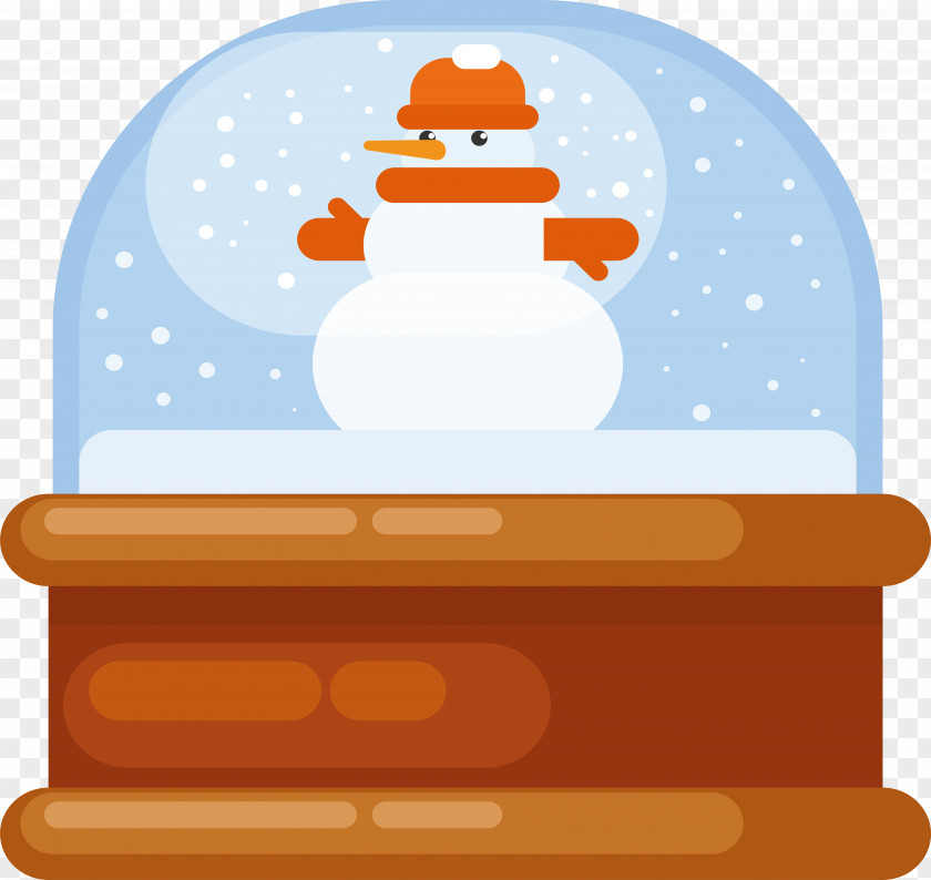 Christmas Snowman Design PNG