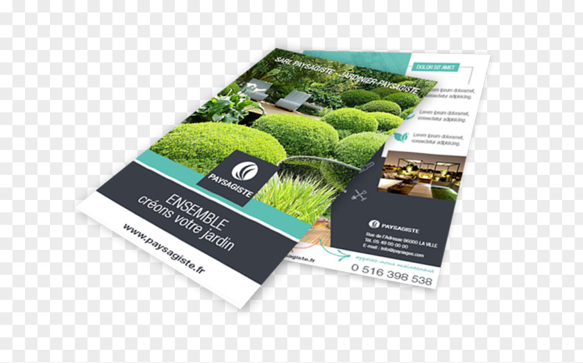 Landscape Architect Advertising Flyer Garden Brochure PNG