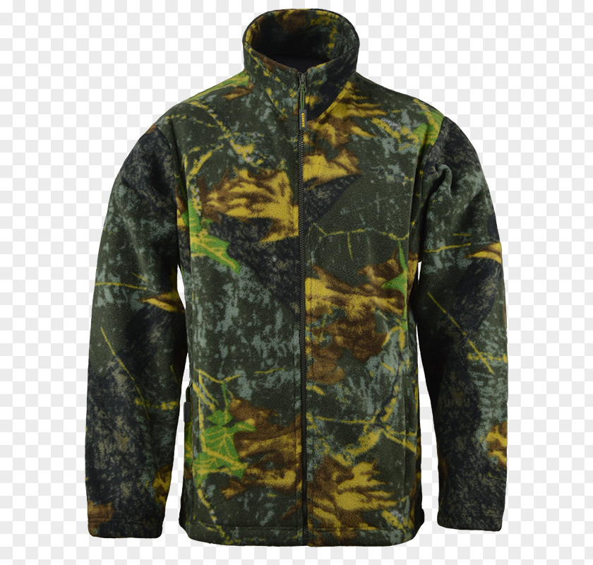 Polar Fleece Jacket Camouflage PNG