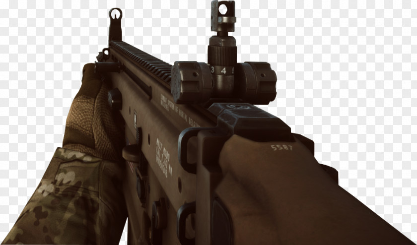 Scar Battlefield 4 1 Firearm FN SCAR First-person Shooter PNG