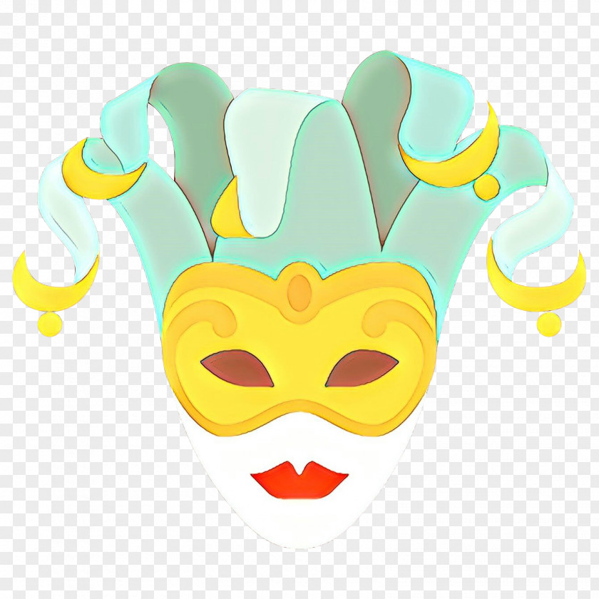 Smile Masque Yellow Background PNG