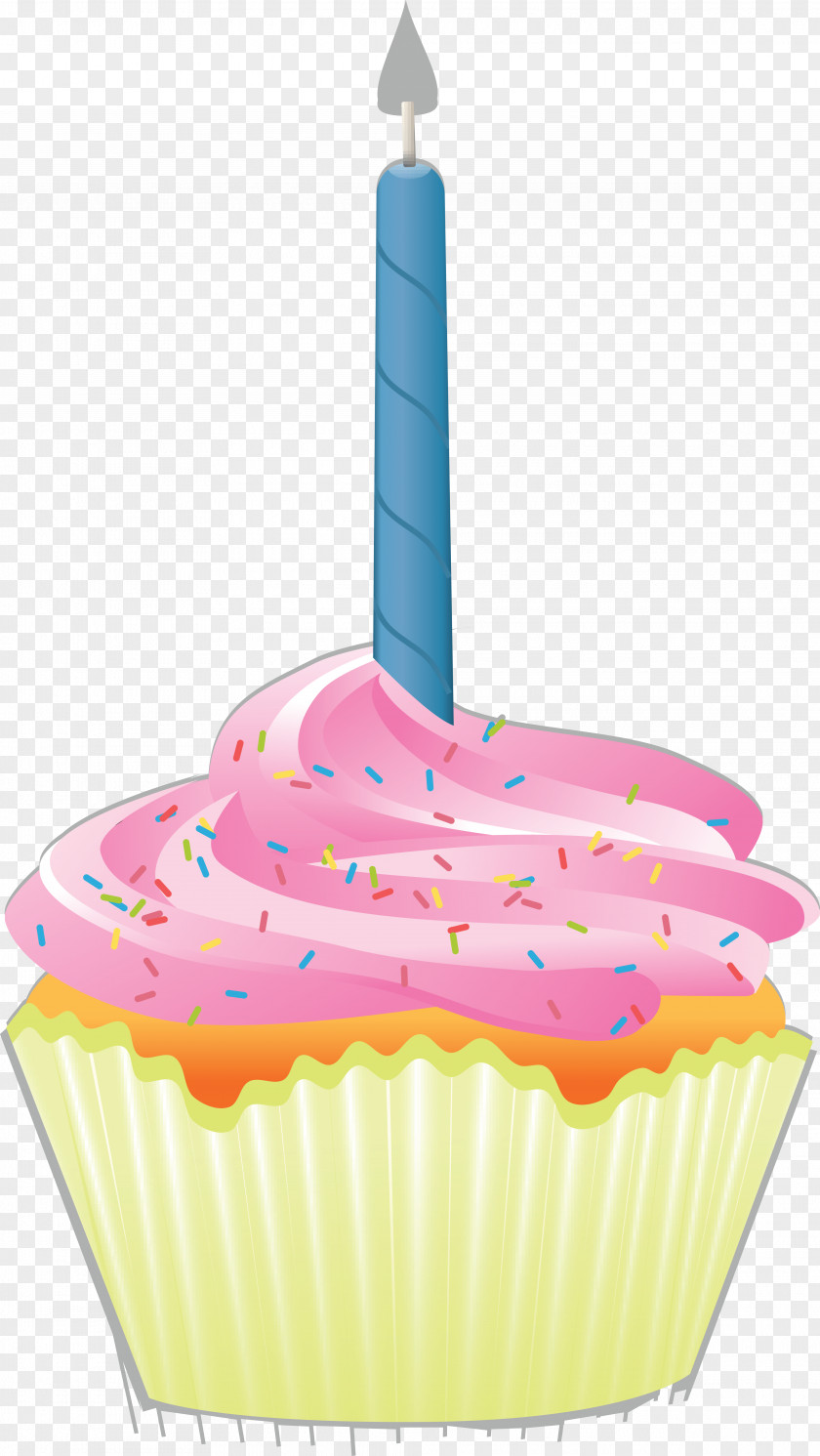 Candles Cupcake Birthday Cake Muffin Clip Art PNG