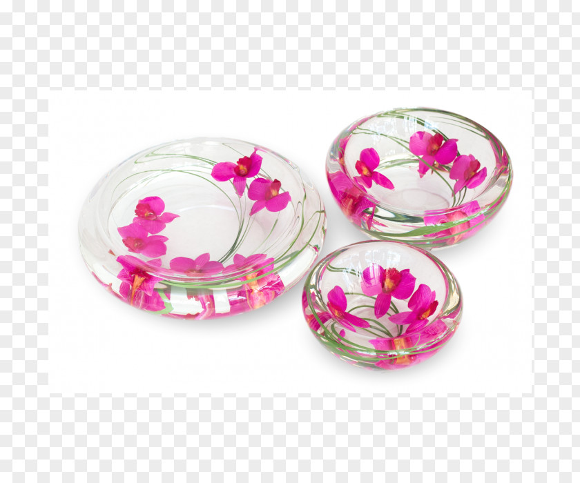 Dendrobium Orchids Fuchsia Glass PNG