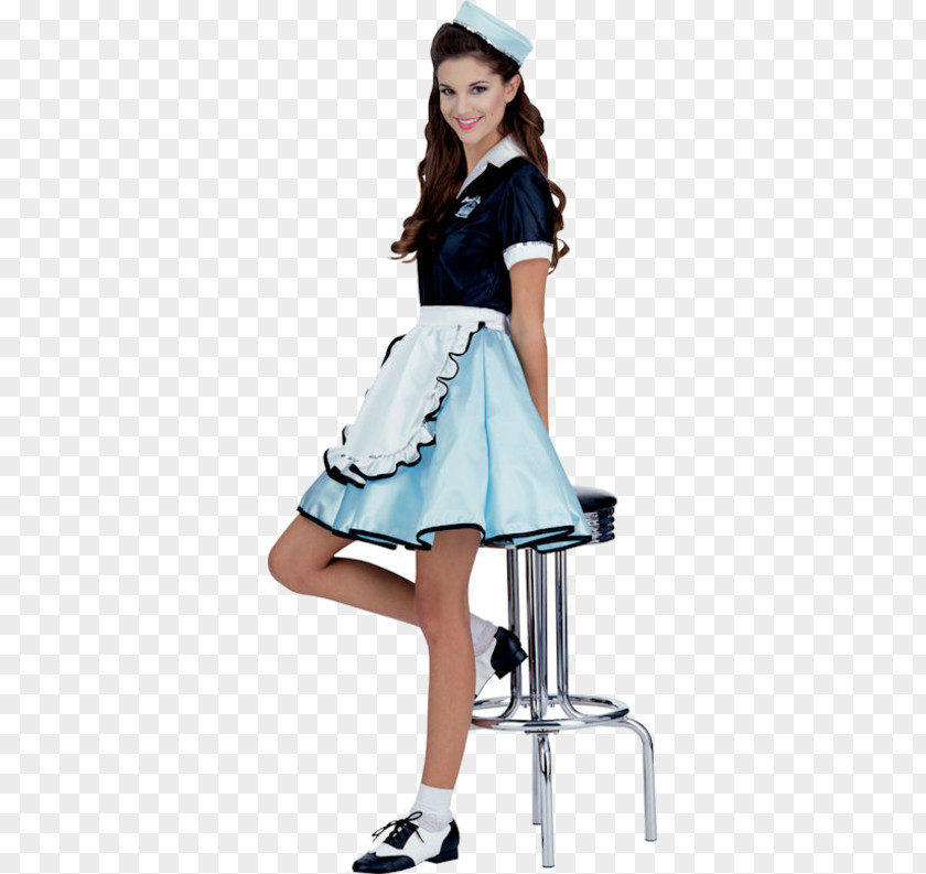 Dress 1950s Poodle Skirt Costume Clothing PNG