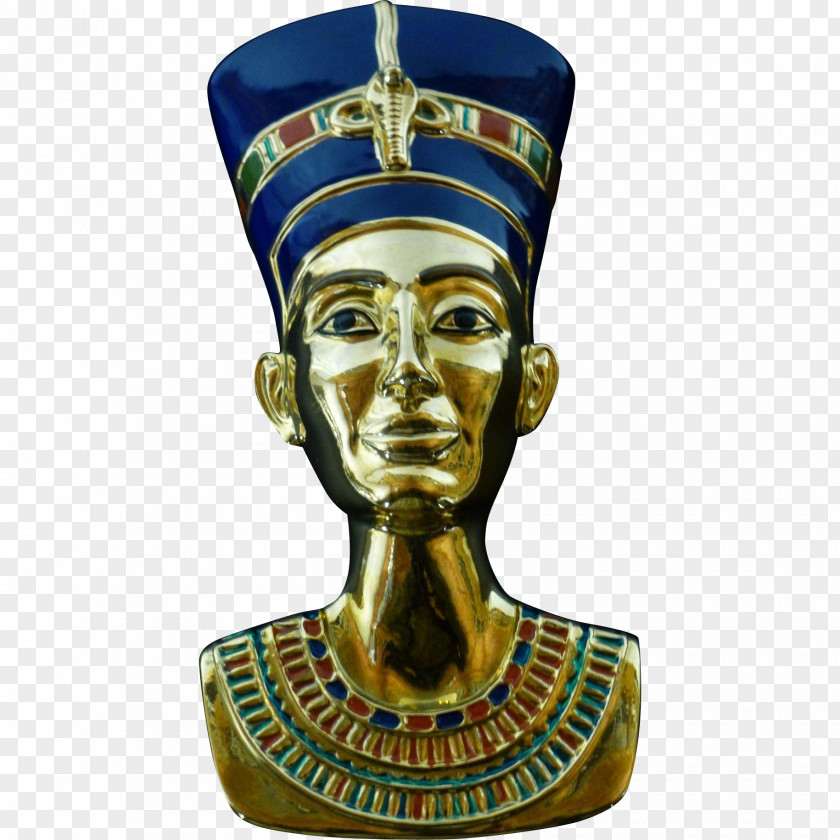 Egypt Nefertiti Gold Figurine Carat PNG